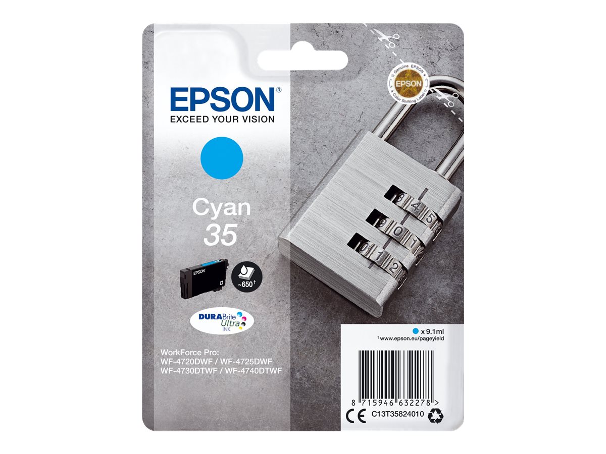 C13T35824010 EPSON WF Tinte cyan ST 650 C13T35824010 EPSON WF Tinte cyan ST 650
