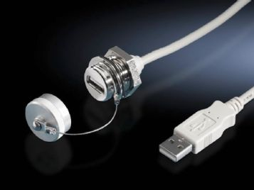 Rittal USB-Verlängerung 1m Bauform A mit Wandanschluss Rittal USB-Verlängerung 1m Bauform A mit Wandanschluss
