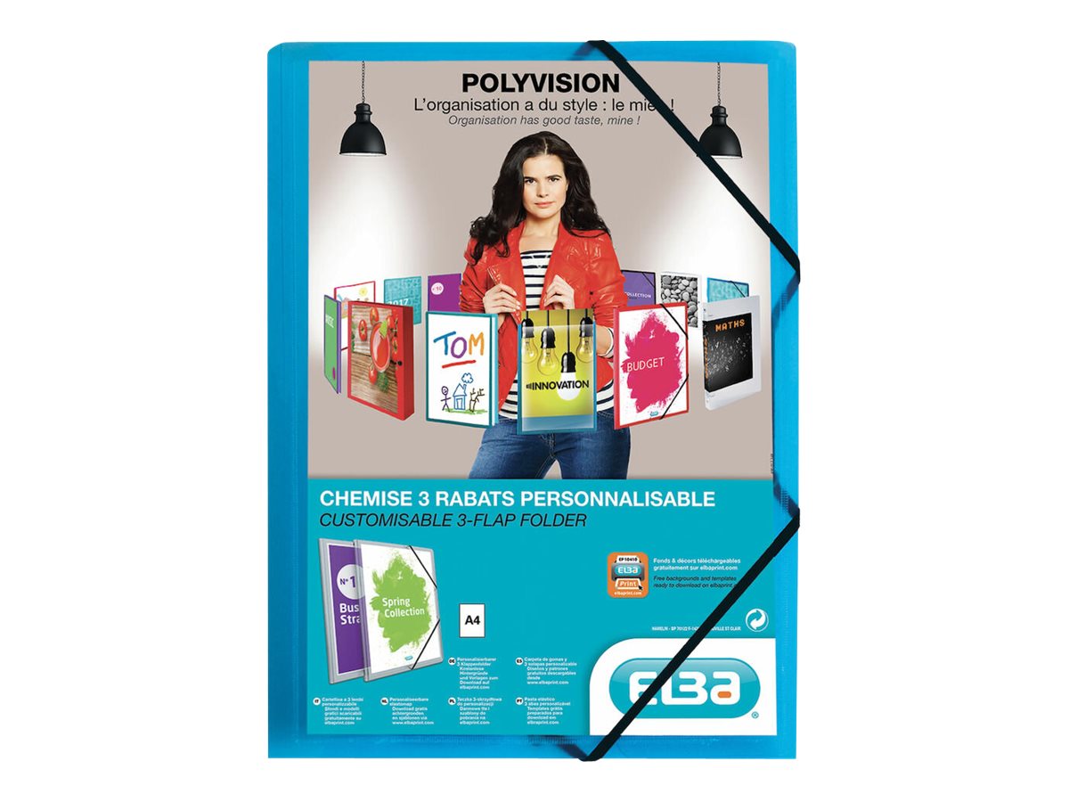 OXFORD Eckspanner Polyvision DIN A4 blau OXFORD Eckspanner Polyvision DIN A4 blau