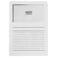 100 ELCO SichthÃ¼llen Ordo classico DIN A4 weiÃ glatt 120 g/qm