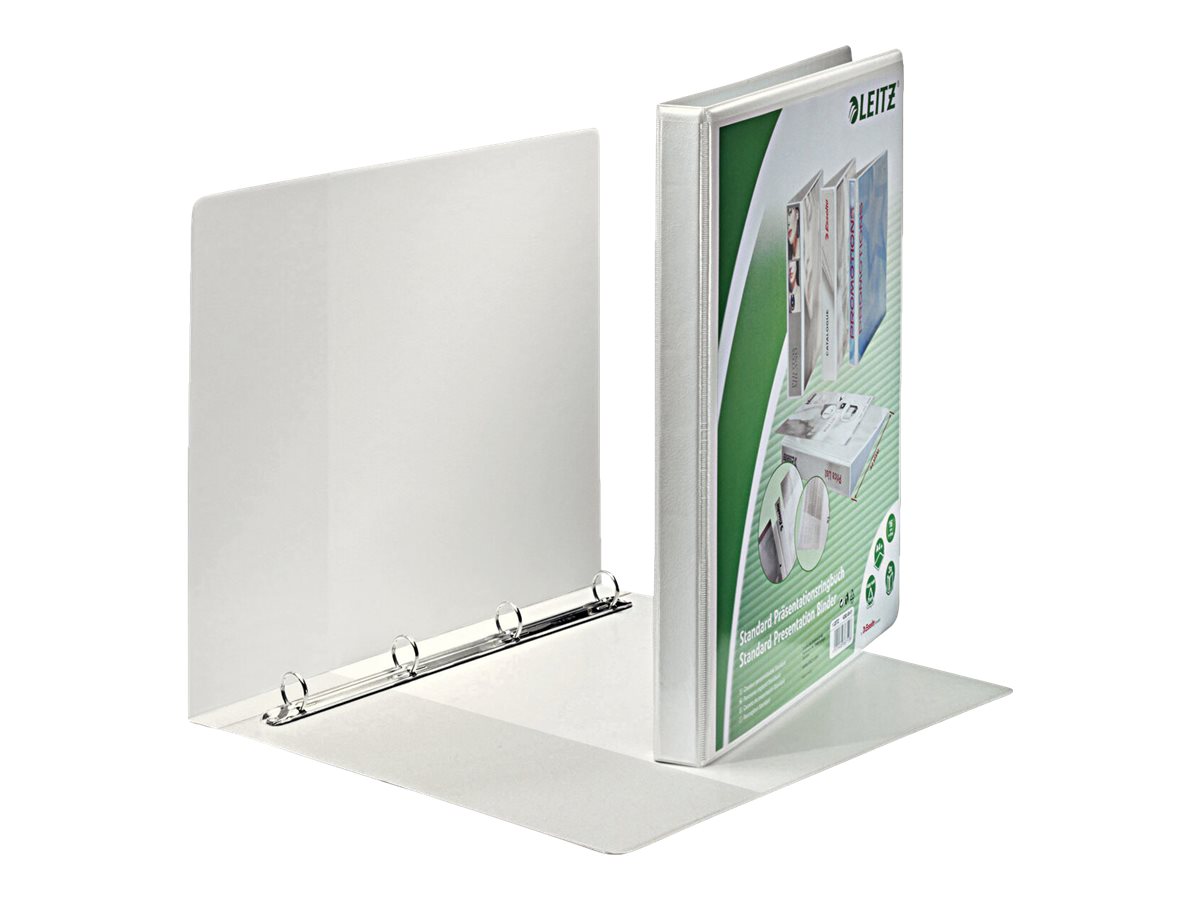 6 LEITZ Praesentationsringbuecher 4-Ringe weiss 2,9 cm DIN A4 6 LEITZ Praesentationsringbuecher 4-Ringe weiss 2,9 cm DIN A4