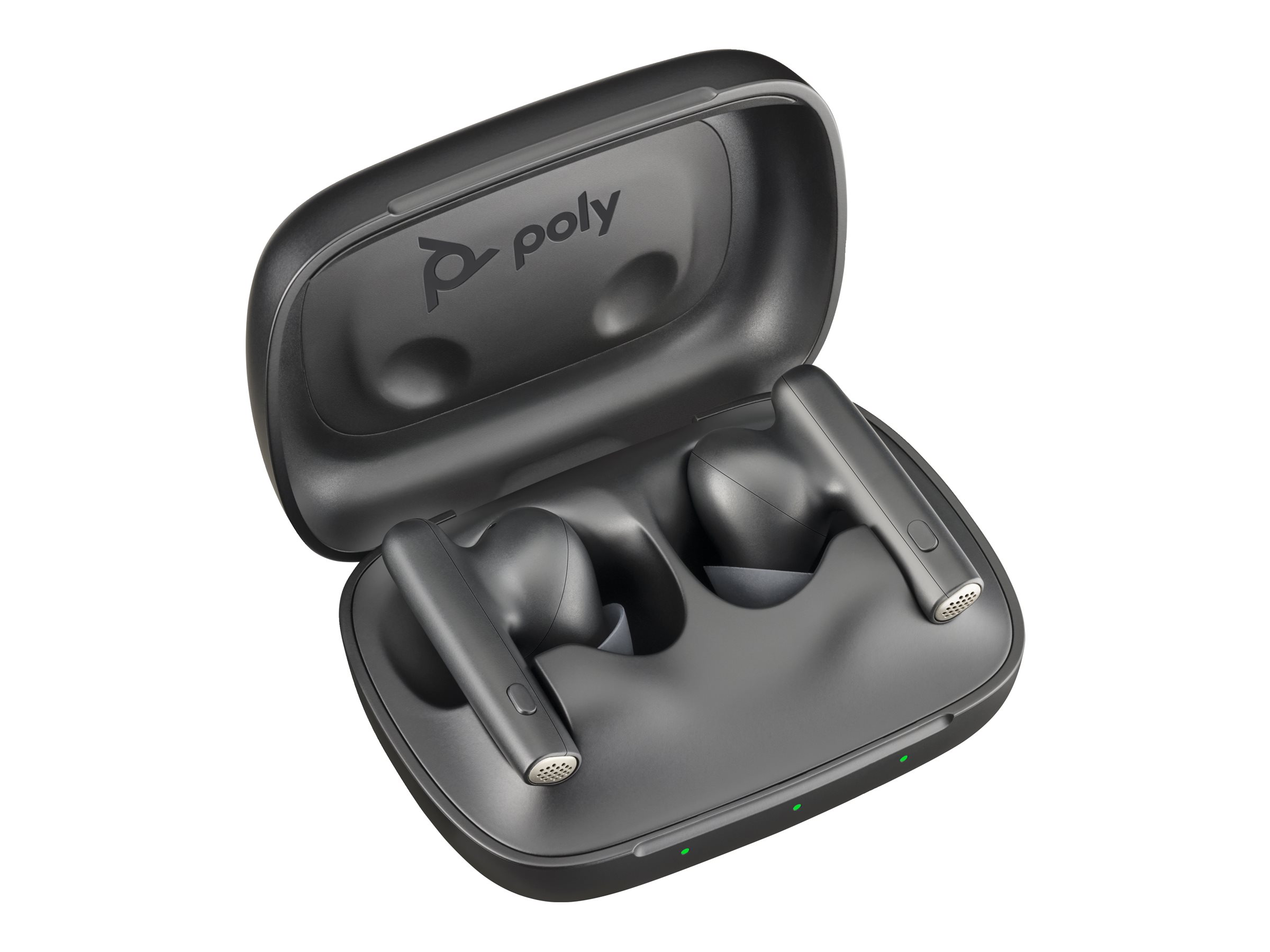 HP Poly Voyager Free 60 UC Carbon Black Earbuds +BT700 USB-C Adapter +Basic Charge Case