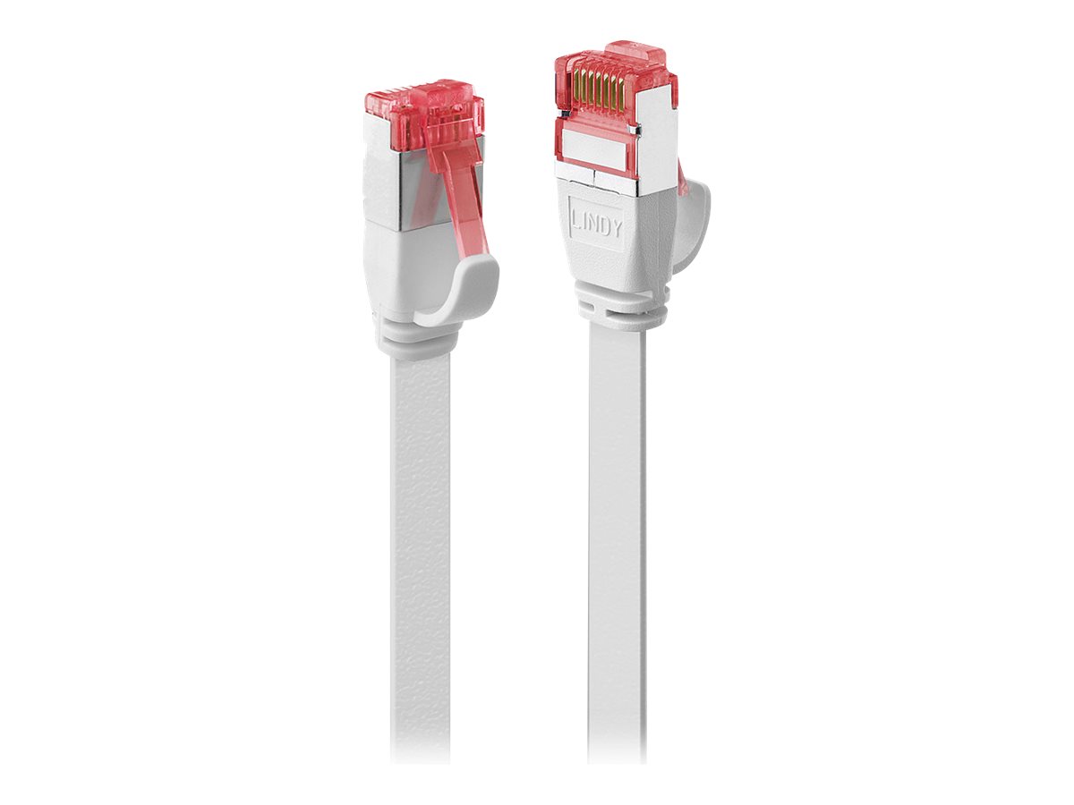 LINDY Cat.6 U/FTP Flachband-Patchkabel, weiss, 0,3m LINDY Cat.6 U/FTP Flachband-Patchkabel, weiss, 0,3m