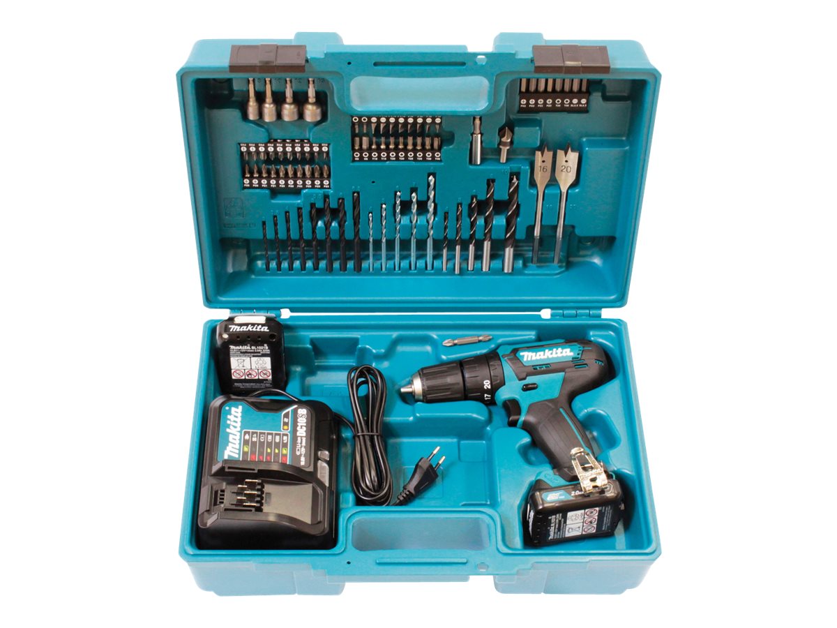 makita HP333DSAX1 Akku-Schlagbohrschrauber-Set 12,0 V, mit 2 Akkus