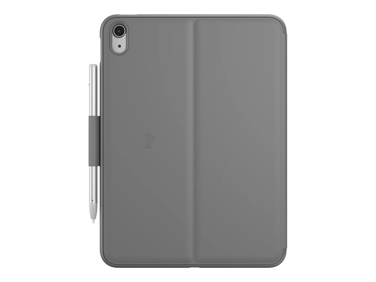 Logitech Slim Folio Tastatur-Case fuer iPad 10,9" (10.Gen) & A16- oxford grau Logitech Slim Folio Tastatur-Case fuer iPad 10,9" (10.Gen) & A16- oxford grau