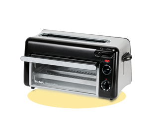 Tefal TL6008 Toast n Grill Toaster und MiniOfen in einem schwarz