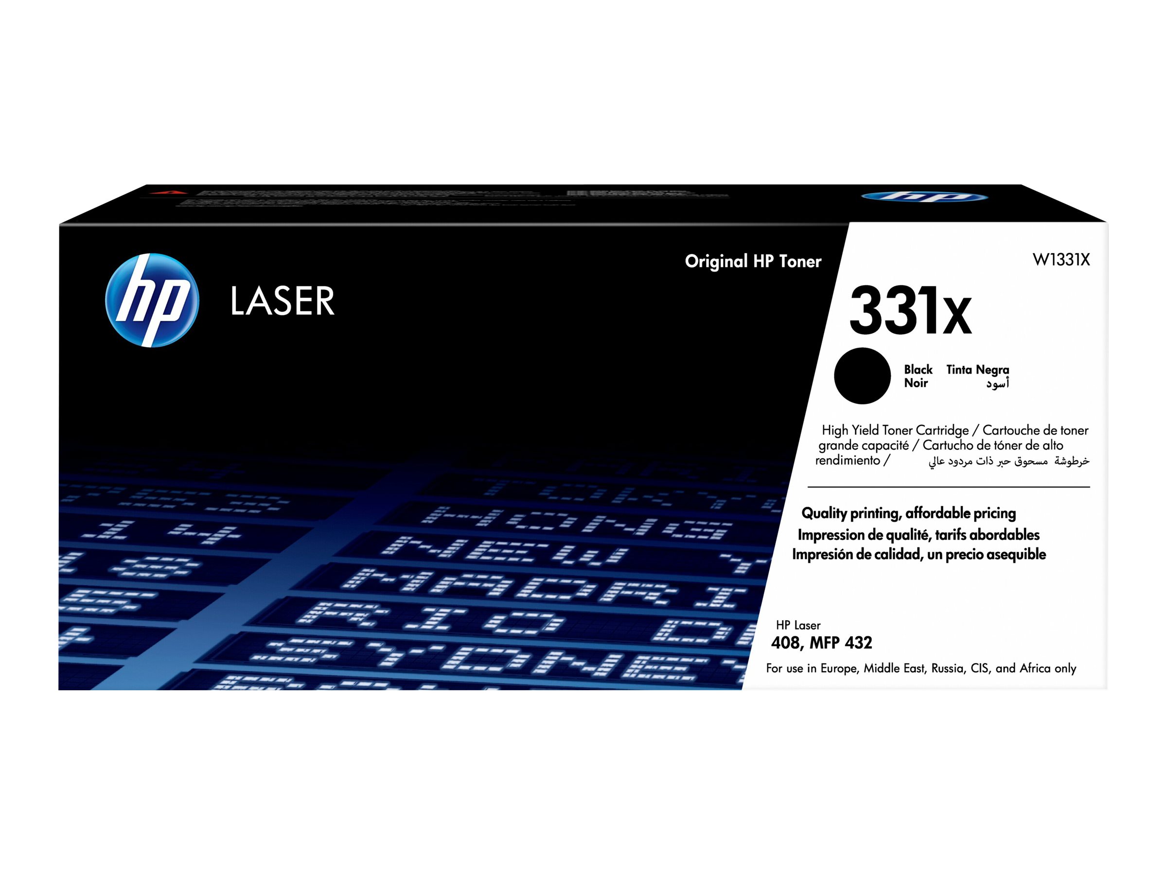 HP 331X (W1331X) schwarz Tonerkartusche HP 331X (W1331X) schwarz Tonerkartusche