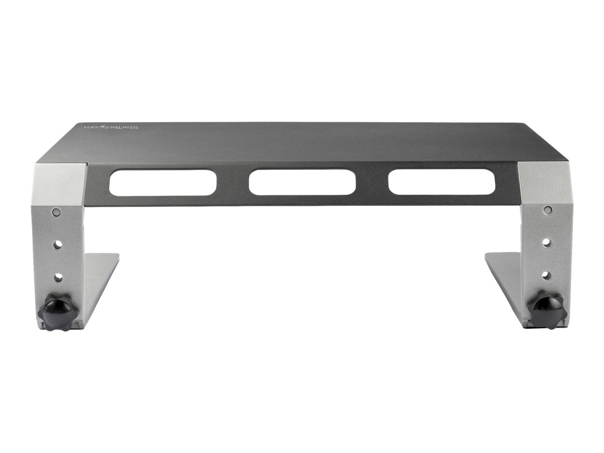 STARTECH.COM Monitor Riser Stand - For up to 32inch Monitor - Height Adjustable - Computer Monitor Riser - Steel and Aluminum