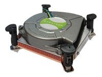 DYNATRON K2 Intel CPU Kuehler mini ITX LGA1150/-51/-55/-56 Kuehlkoerper Kupfer aktiv mit PWM und bis zu 73W TDP Push-Pin Montage