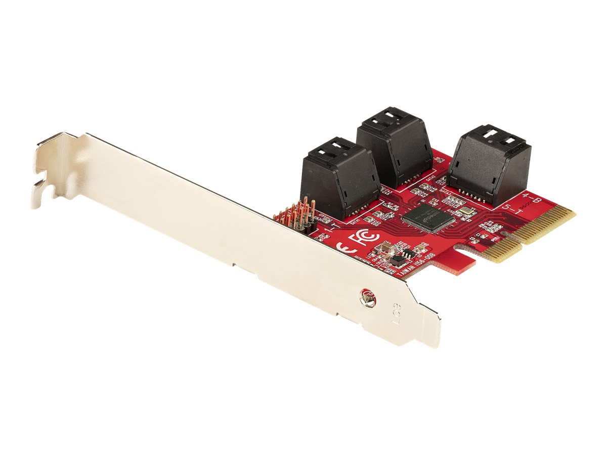STARTECHCOM PCIe SATA Controller Karte 6 Port SATA ErweiterungskarteKontroller 6Gbits VollLowProfile Blende Festplatten