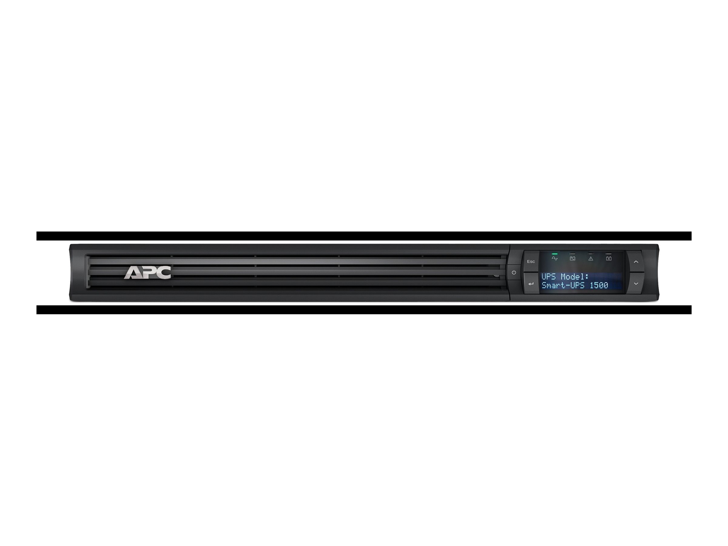 APC Smart-UPS 1500VA LCD 230V RM  1U  SmartSlot  5min Runtime 950W Interface Port USB