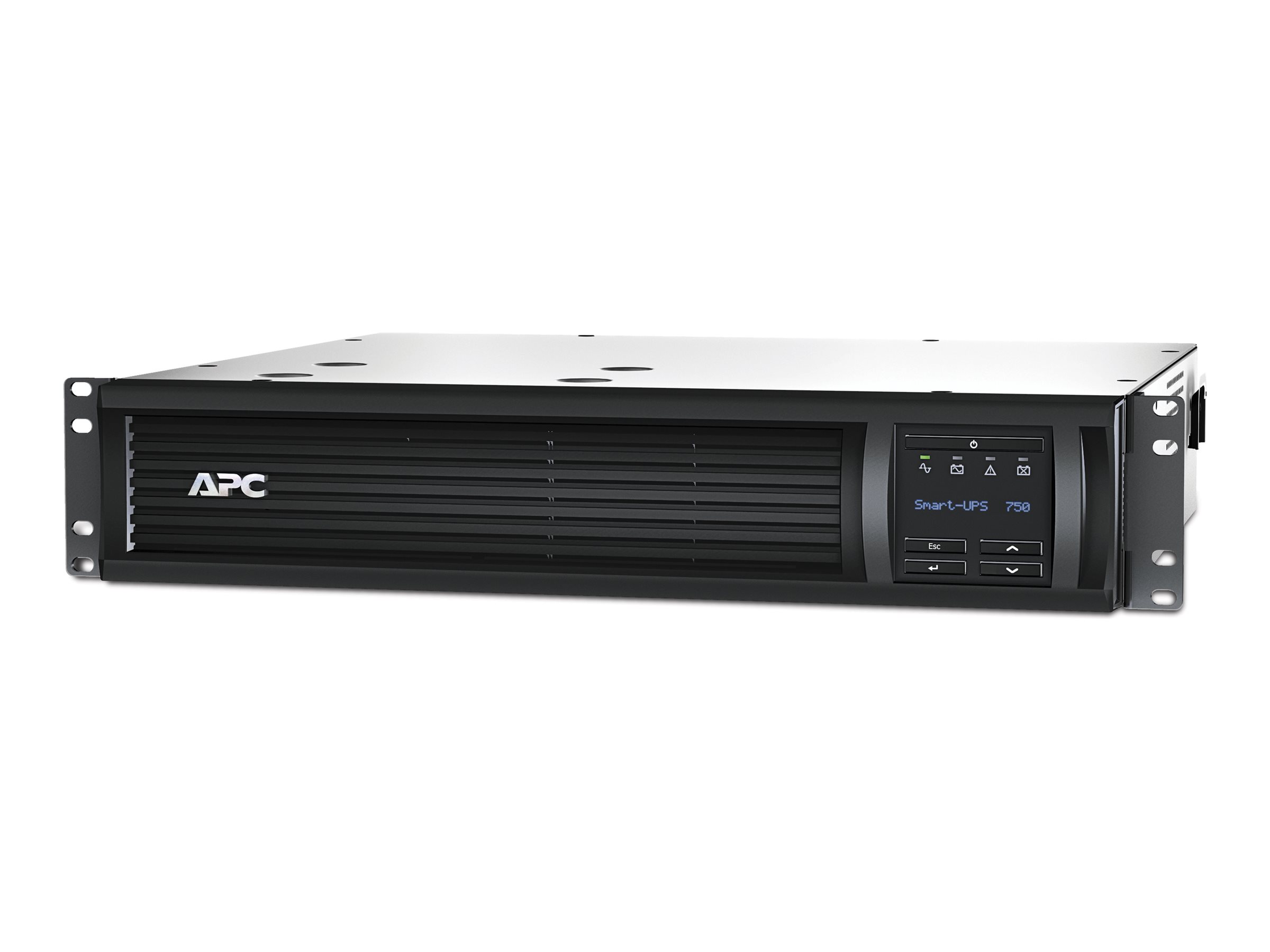 APC Smart-UPS 750VA LCD 230V RM 2U SmartSlot USB Interface Port RJ-45 Serial