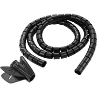 TECHLY Kabelfuehrungshuellrohr schwarz 2,5m inklusive Inserter Schuetzt Geraete und Kabel 25mm Durchmesser Polythylen TECHLY Kabelfuehrungshuellrohr schwarz 2,5m inklusive Inserter Schuetzt Geraete und Kabel 25mm Durchmesser Polythylen