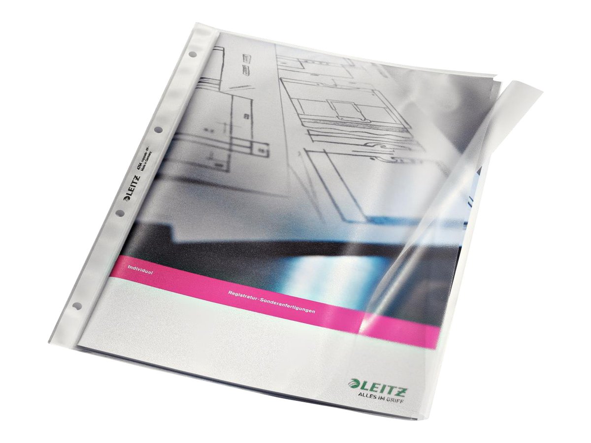 50 LEITZ Prospekthuellen 4764 DIN A4 transparent genarbt 0,12 mm