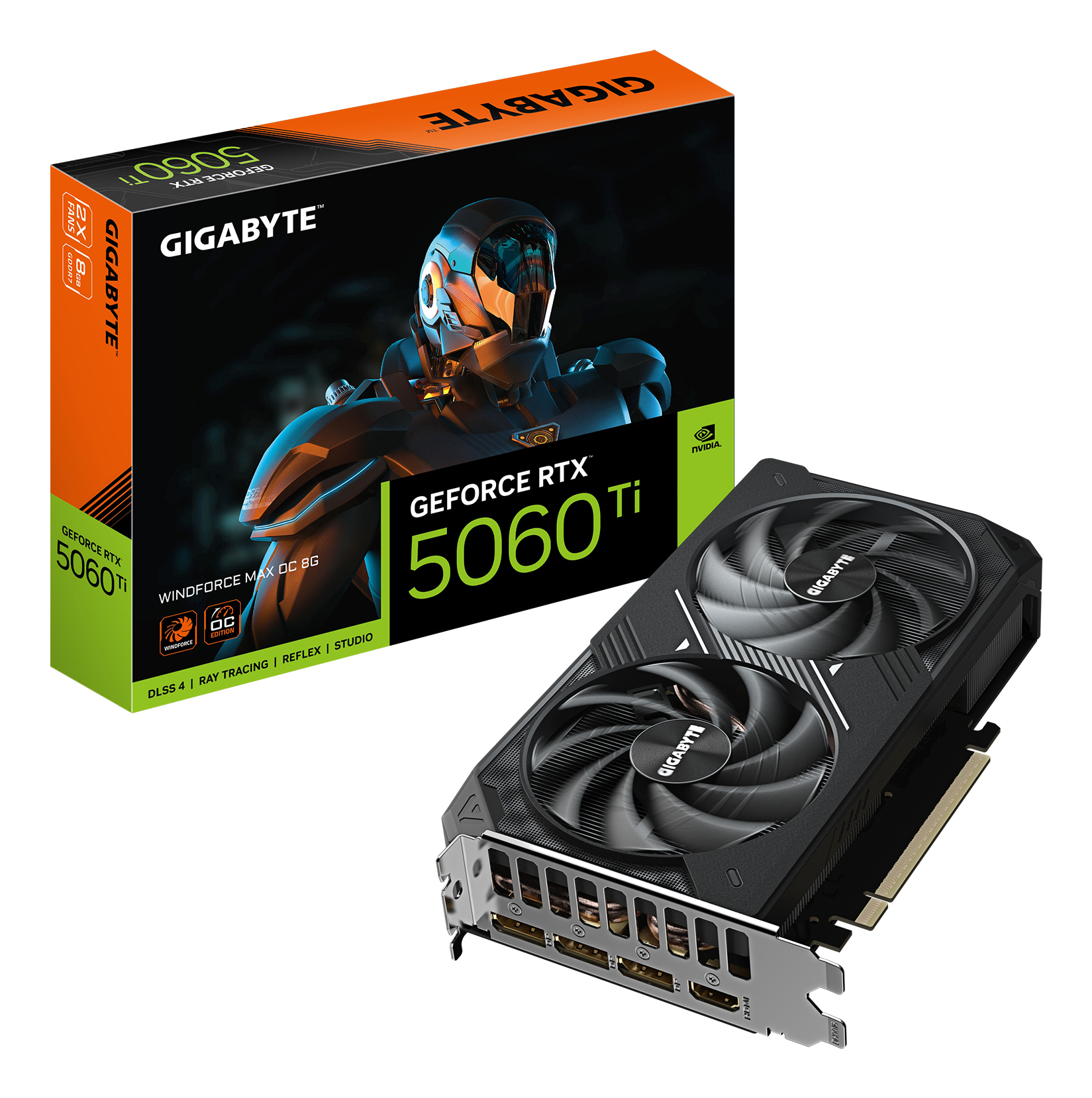 Gigabyte RTX5060 Ti Windforce Max OC 8GB GDDR7 HDMI 3xDP