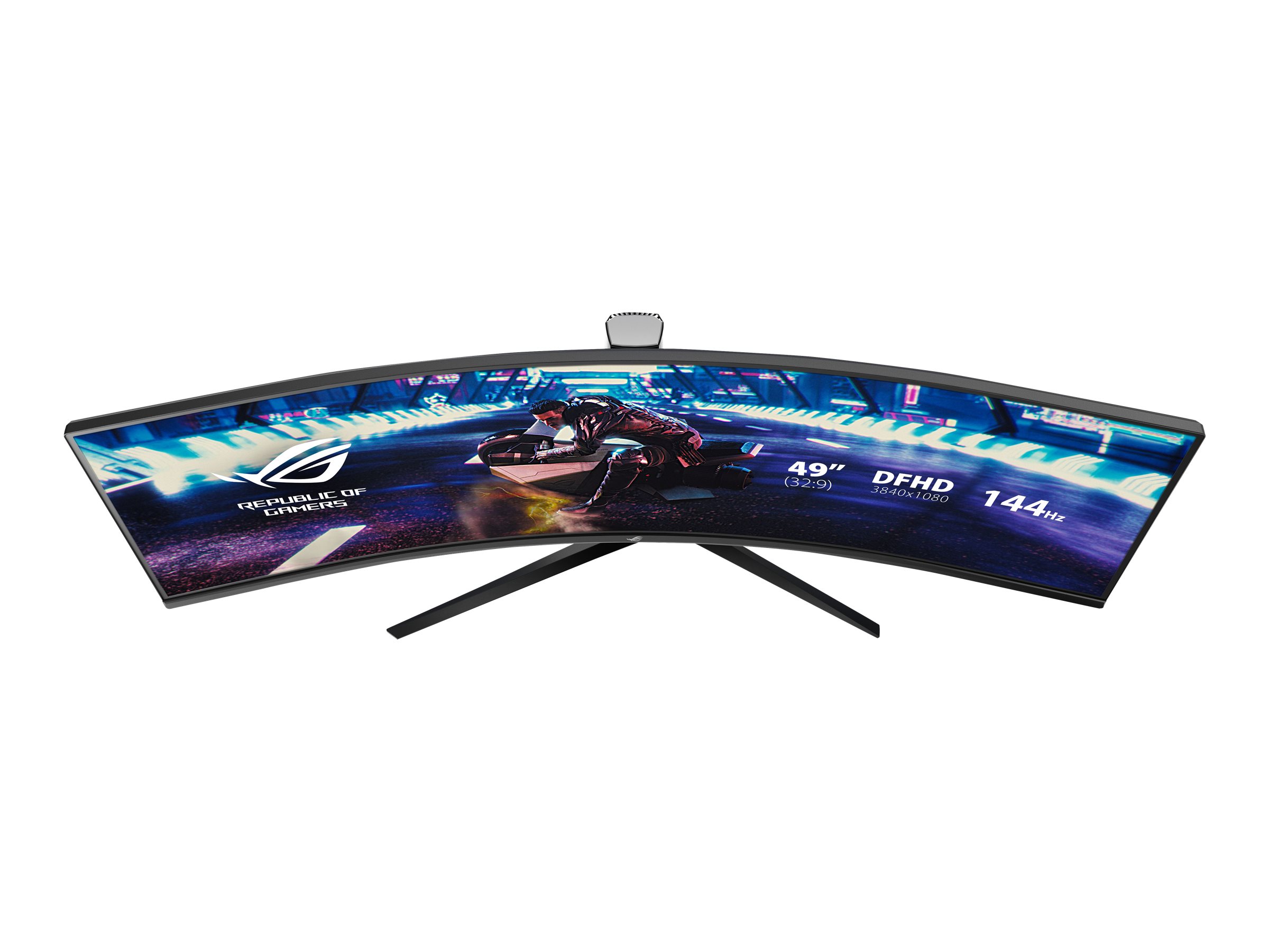 ASUS Display XG49VQ 124,46cm 49Zoll Gaming Curved DFHD 144Hz 3840x1080 Freesync 2 HDR 4ms 219 USB HDMI DP Speaker