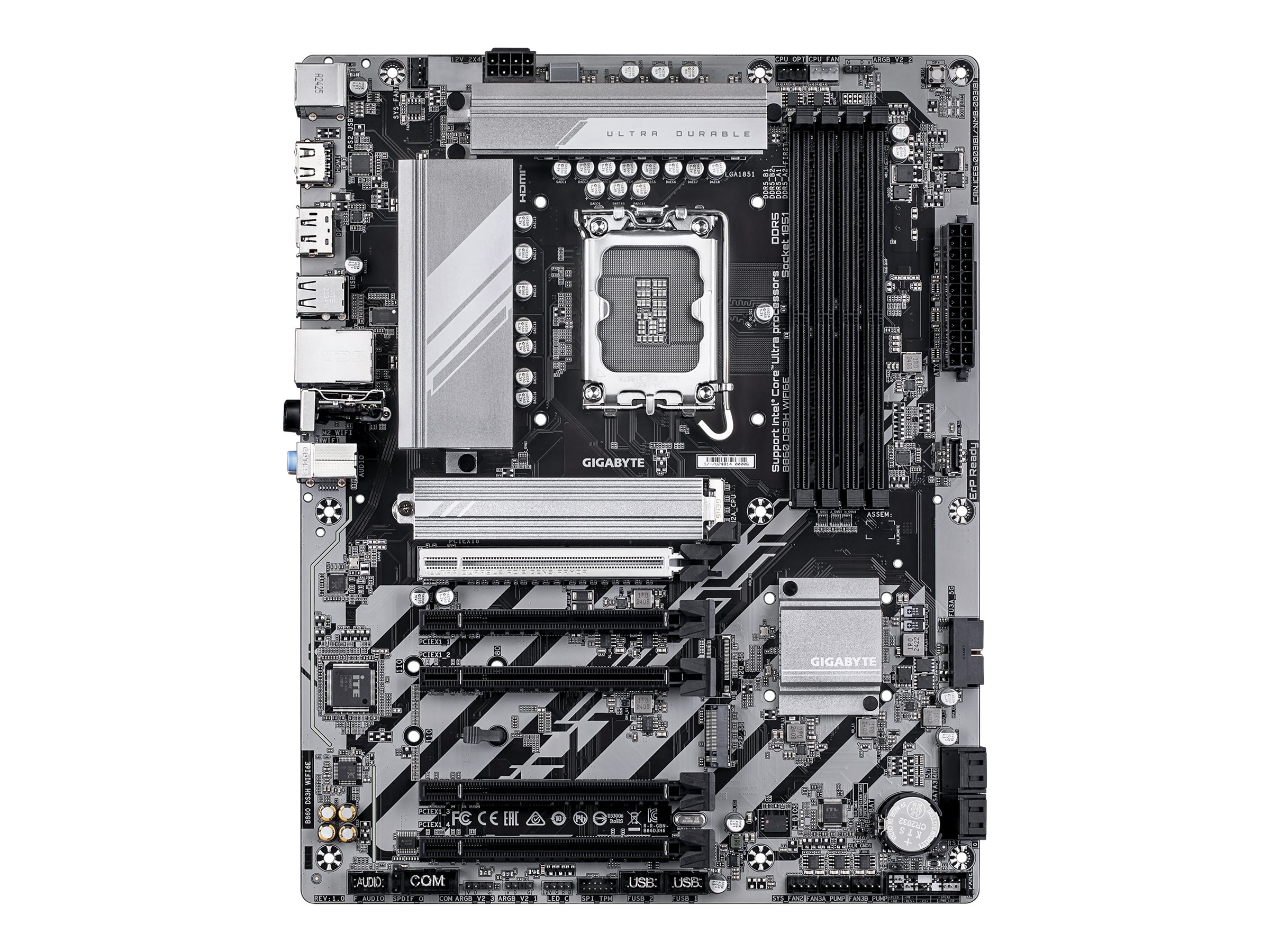 GIGABYTE B860 DS3H WIFI6E LGA1851 MB 4xDDR5 4xSATA 3xM.2 GIGABYTE B860 DS3H WIFI6E LGA1851 MB 4xDDR5 4xSATA 3xM.2