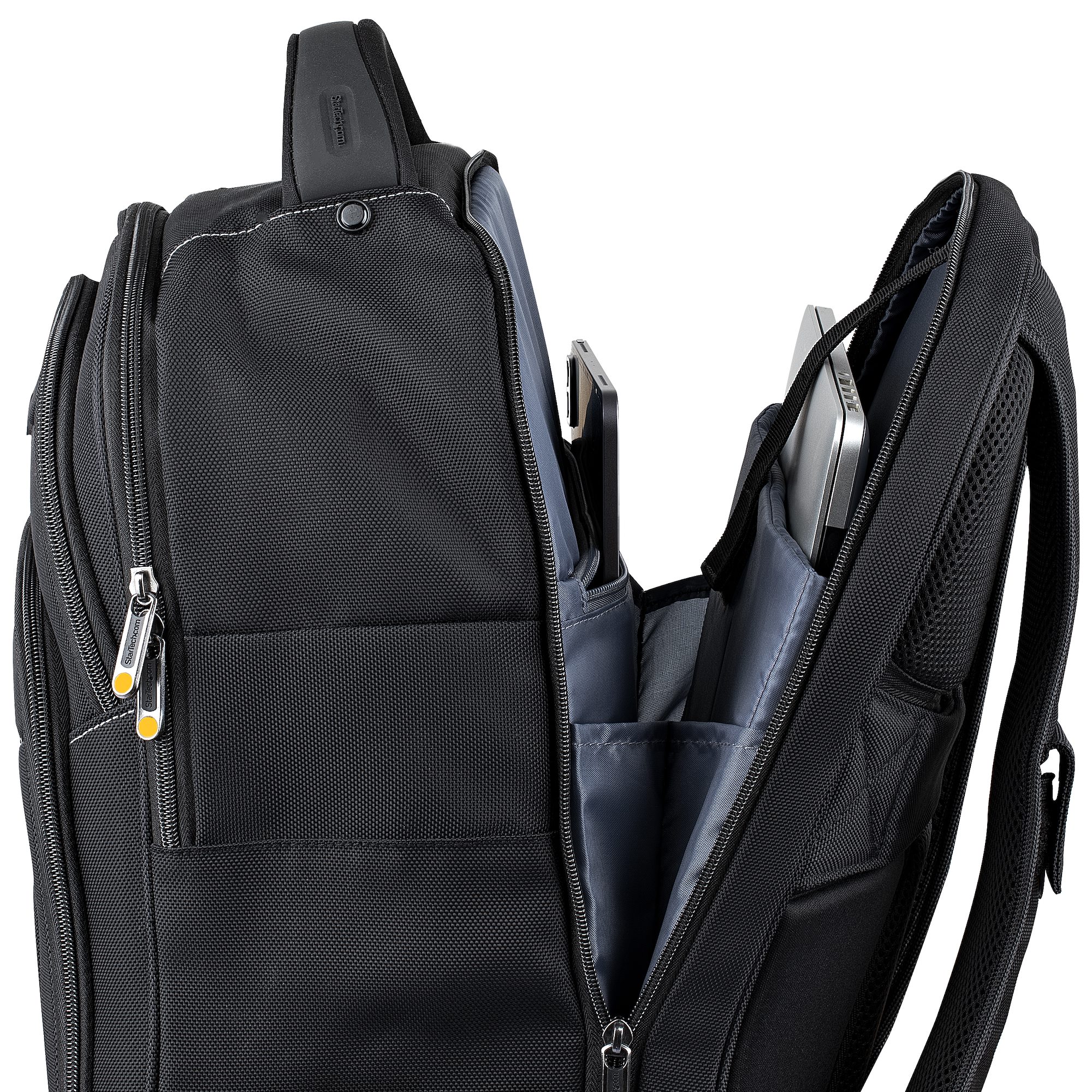 STARTECHCOM 43,94cm 17,3Zoll Laptop Rucksack mit abnehmbarer Zubehoertasche Ergonomischer IT Rucksack fuer IT TechnikerProfi