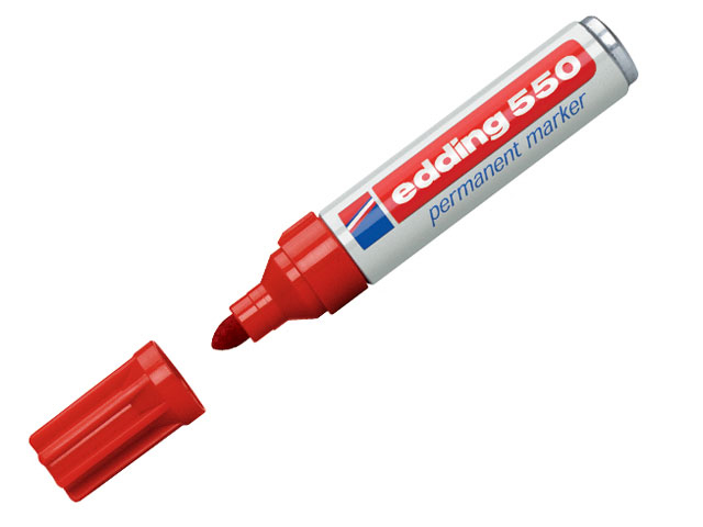edding 550 Permanentmarker rot 3,0 - 4,0 mm, 1 St.