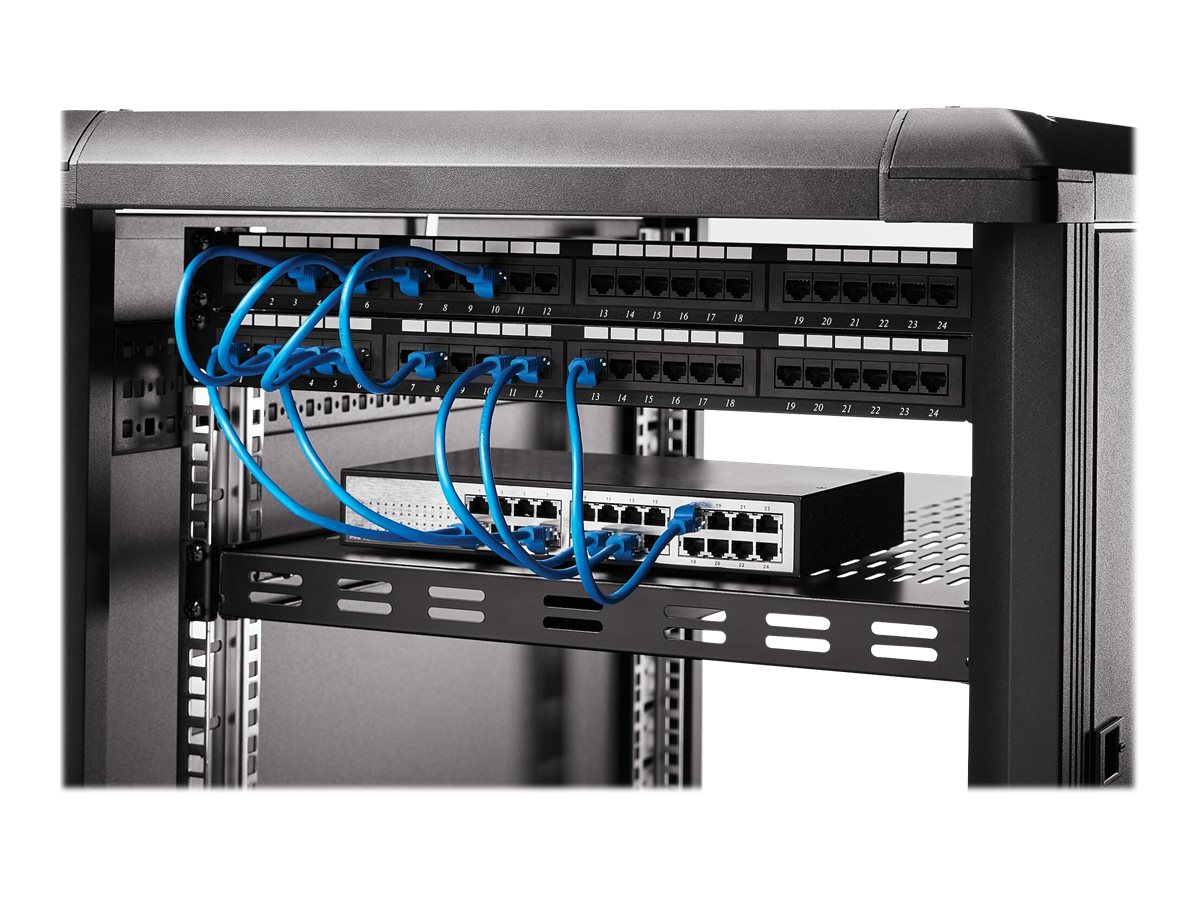 STARTECH.COM 1 HE verstellbarer Schwerlast Fachboden für Server Rack/ Schrank bis 113 Kg - Fachboden Serverschrank 1HE belüftet