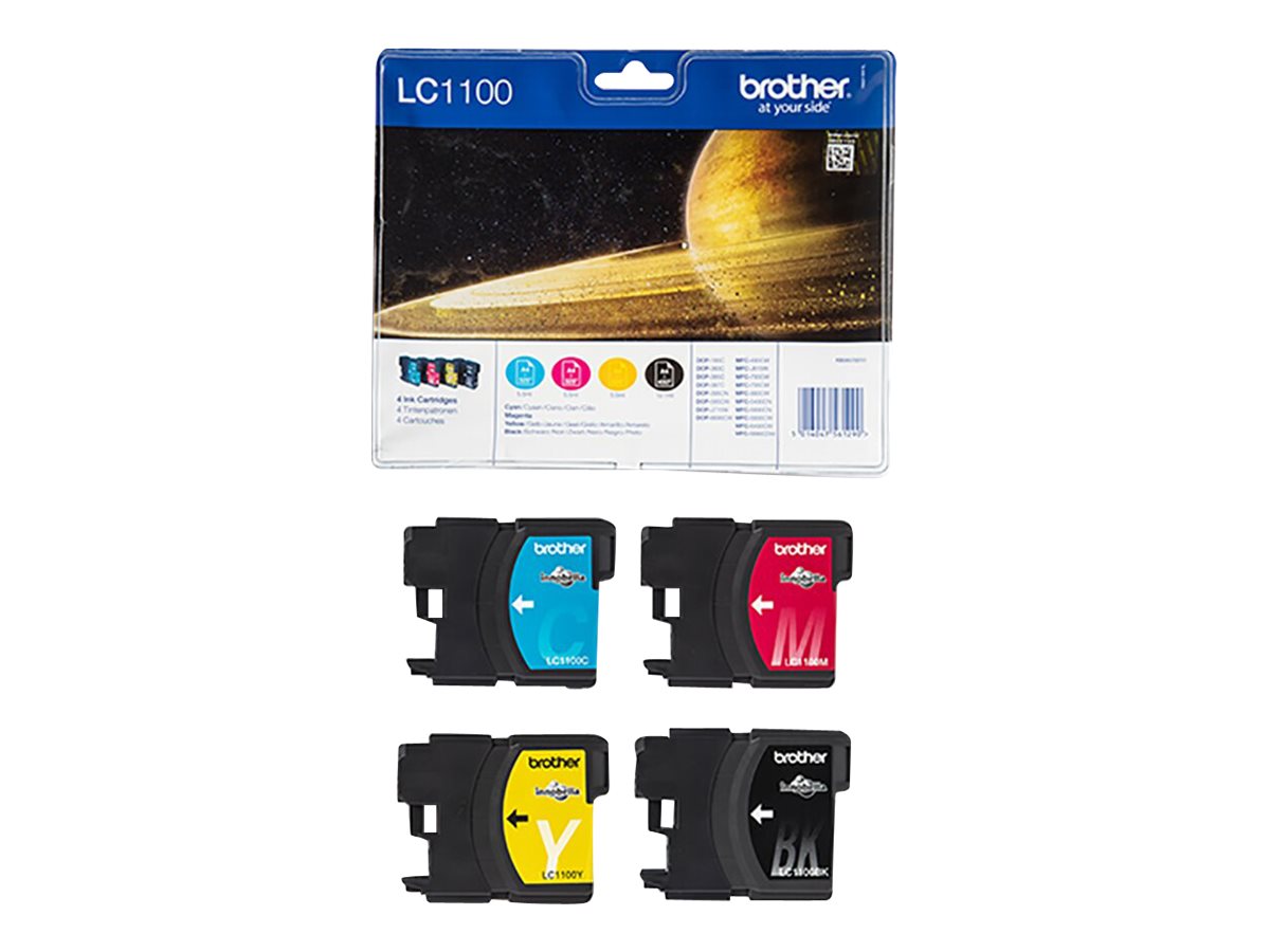 Tintenpatronen LC-1100 Multipack (je 1x BK/M/C/Y) Tintenpatronen LC-1100 Multipack (je 1x BK/M/C/Y)