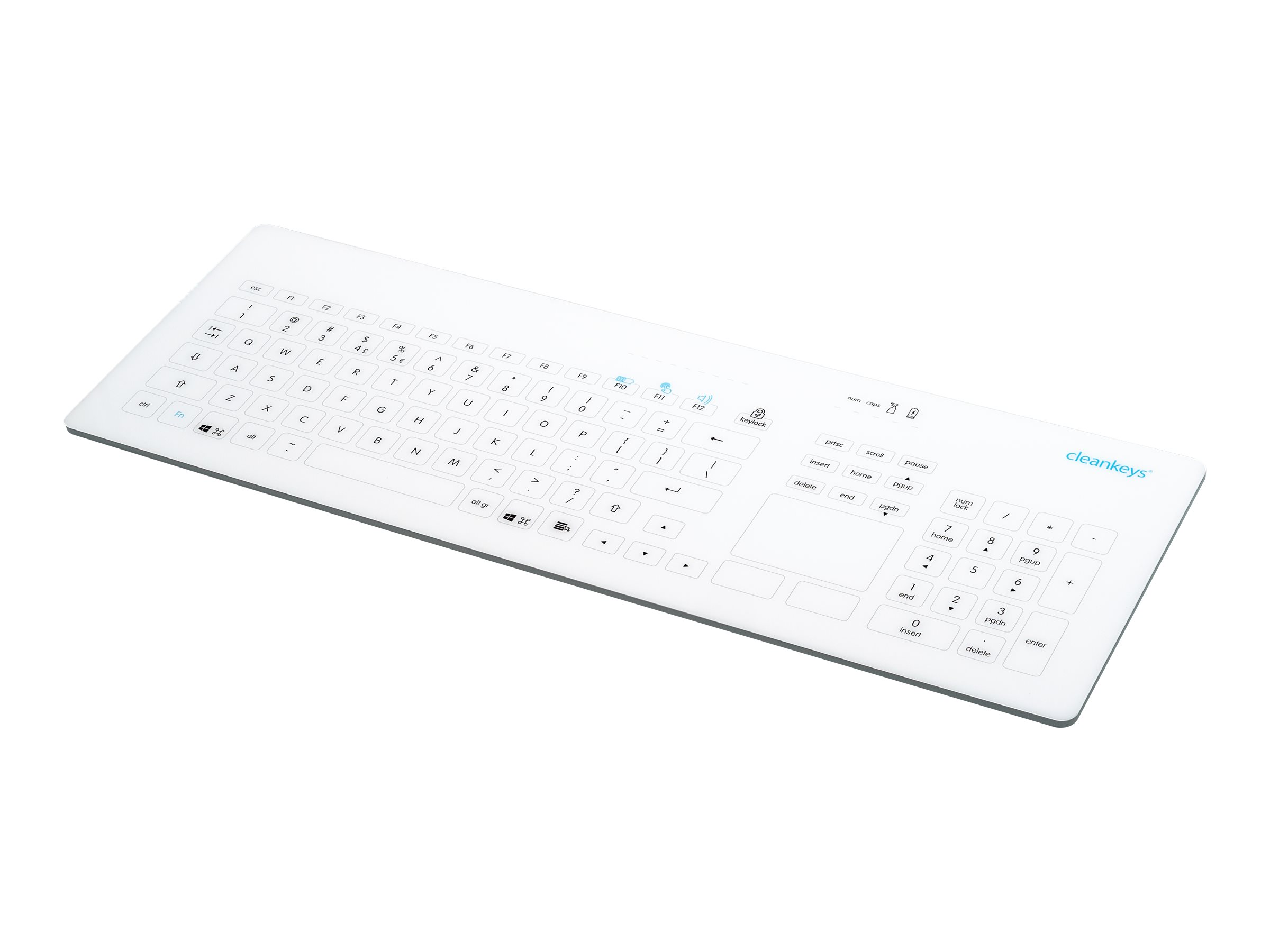 GETT CLEANKEYS CK4 KABELLOS 2,4Ghz kapazitive Glastastatur integr.Touchpad und NUM block IP65 desinfizierbar Gorilla Glas Layout: DE GETT CLEANKEYS CK4 KABELLOS 2,4Ghz kapazitive Glastastatur integr.Touchpad und NUM block IP65 desinfizierbar Gorilla Glas Layout: DE