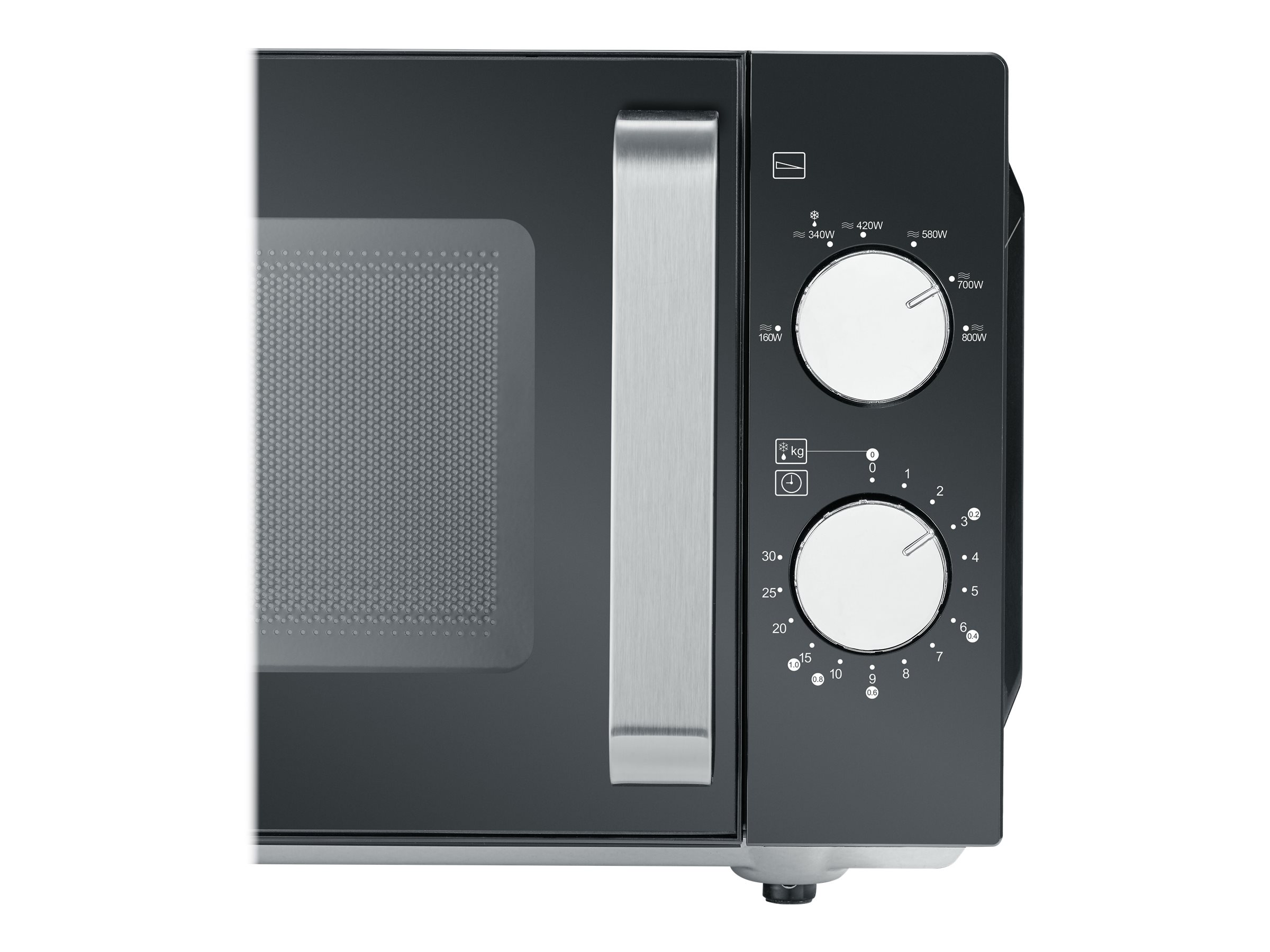 SEVERIN MW 7761 Mikrowelle 800 W schwarz, edelstahl SEVERIN MW 7761 Mikrowelle 800 W schwarz, edelstahl