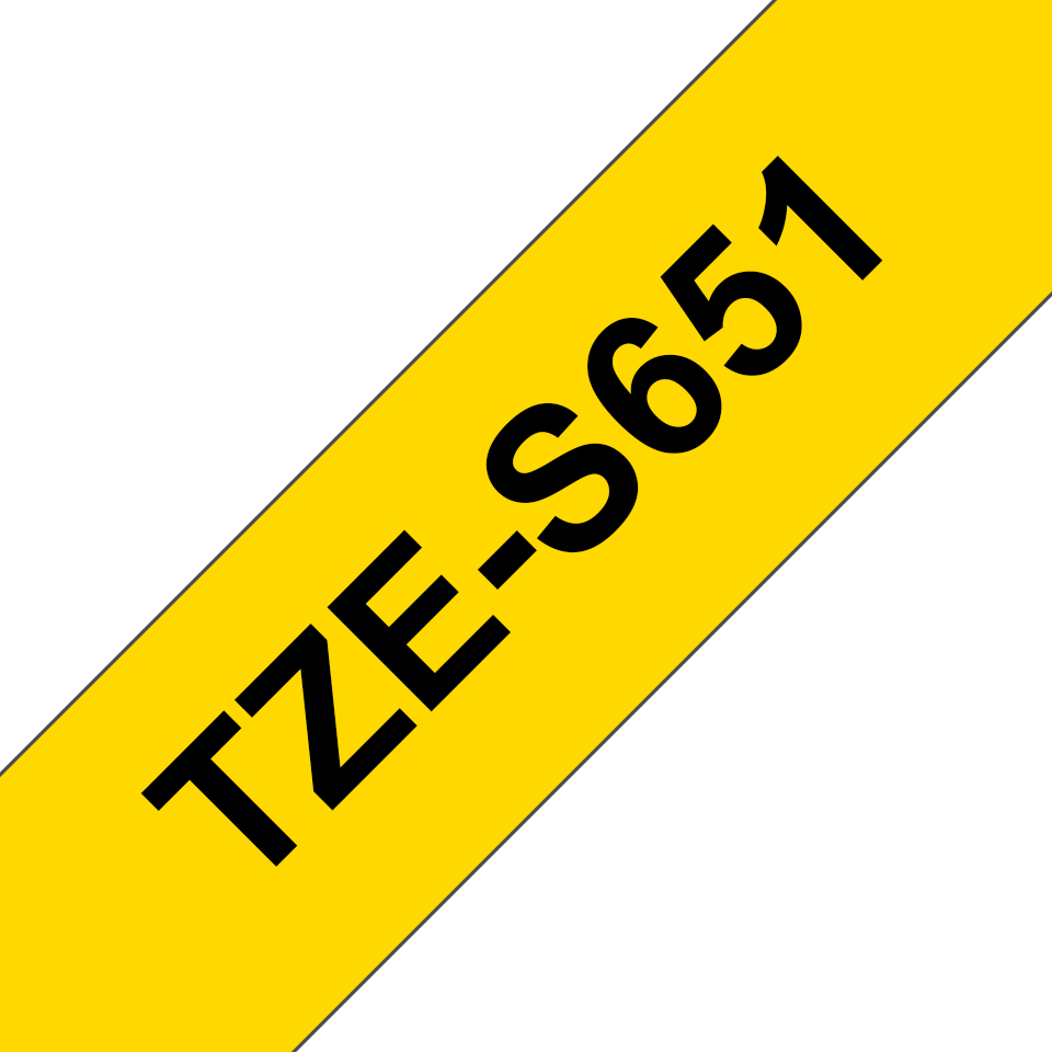 TZES651 BROTHER PT Schriftband 24mm gelb