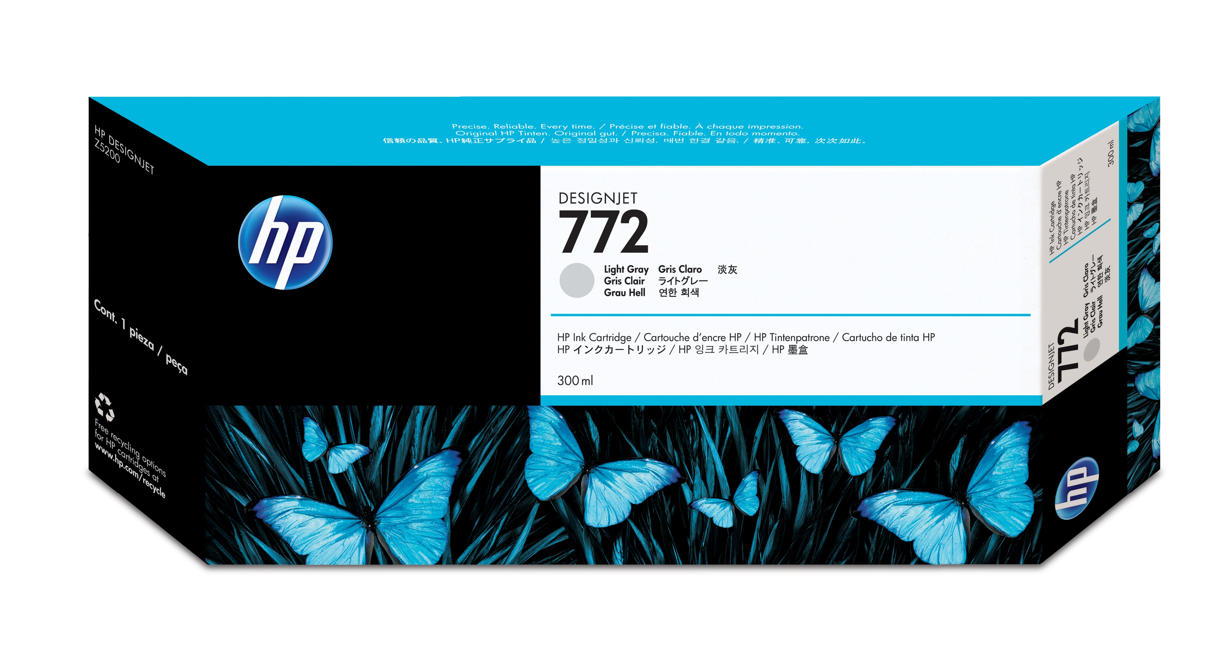 HP 772 original Ink cartridge CN634 light grey standard capacity 300ml 1pack