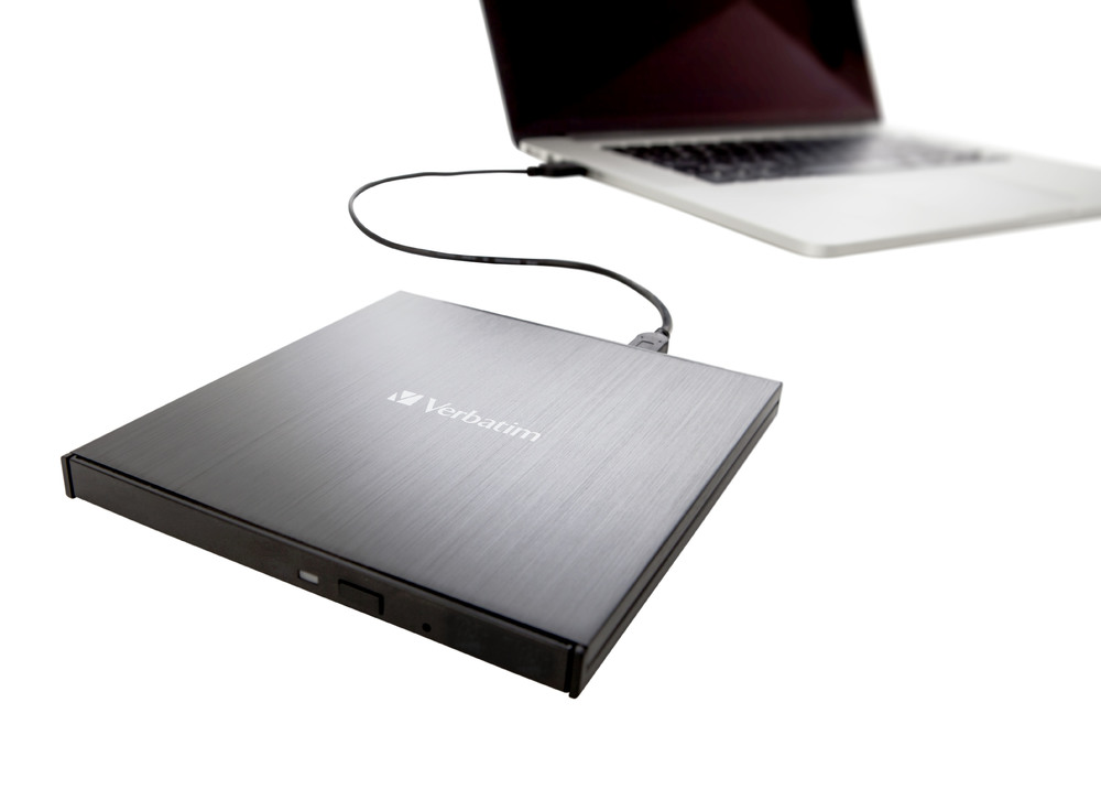 Verbatim Slimline Bluray Writer USB 31 GEN 1 USBC Ultra HD 4K 43888