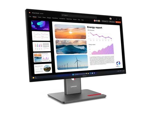 LENOVO ThinkVision P24Q40 60,45cm 23,8Zoll 2560x1440 IPS 120Hz Daisy Chain USBC 15W Factory calibrated panel Epeat Gold TCO10