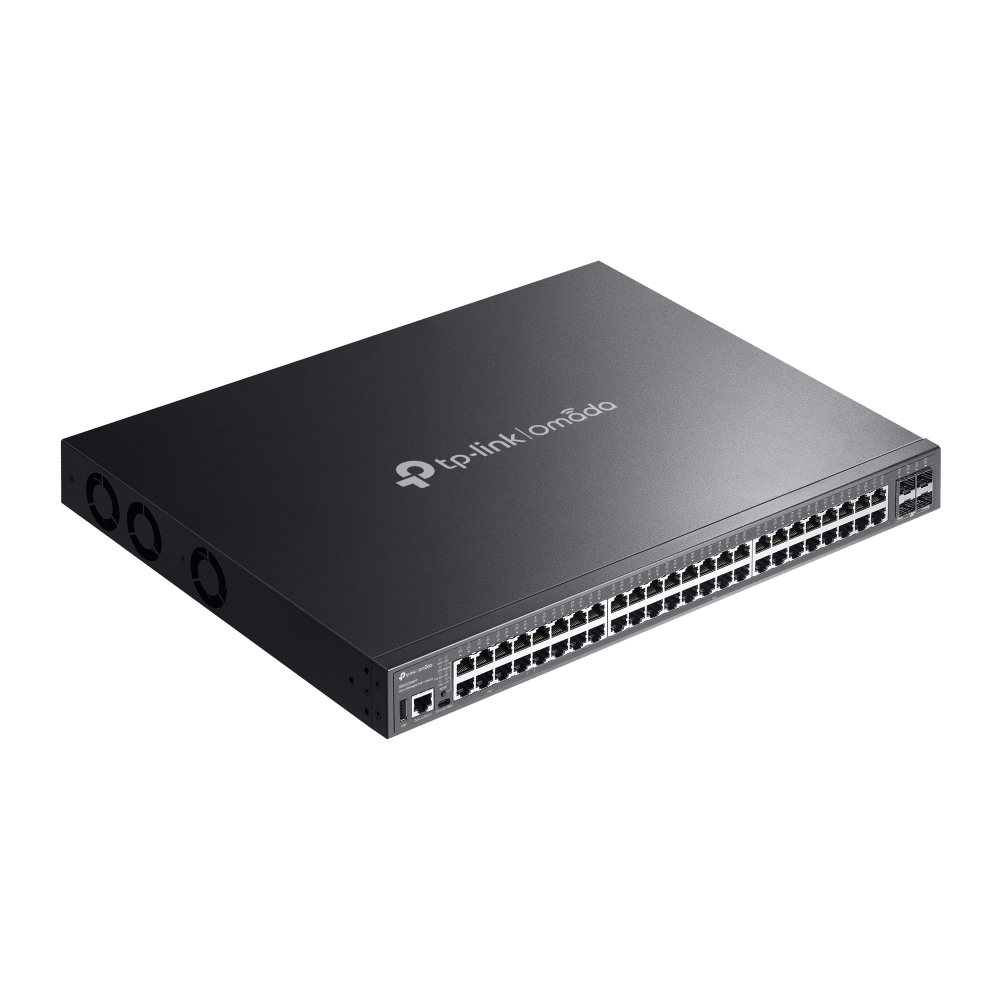 TPLINK SG5452XMPP Omada 48Port Gigabit Stackable Lite L3 Managed PoE Switch with 4 10G Slots
