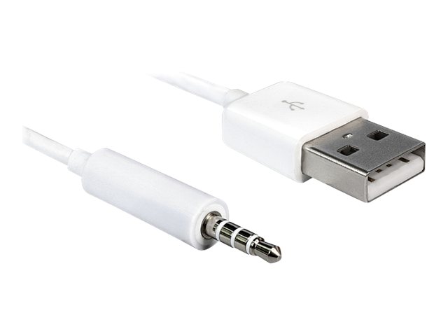 Delock Kabel USB-A Stecker > Klinke 3,5 mm Stecker 4 Pin IPod Shuffle 1 m Delock Kabel USB-A Stecker > Klinke 3,5 mm Stecker 4 Pin IPod Shuffle 1 m