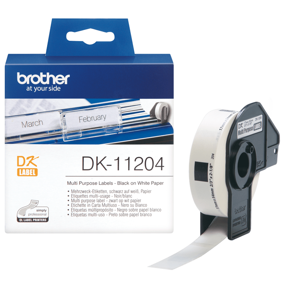 DK11204 BROTHER QL550 Etikettenrolle