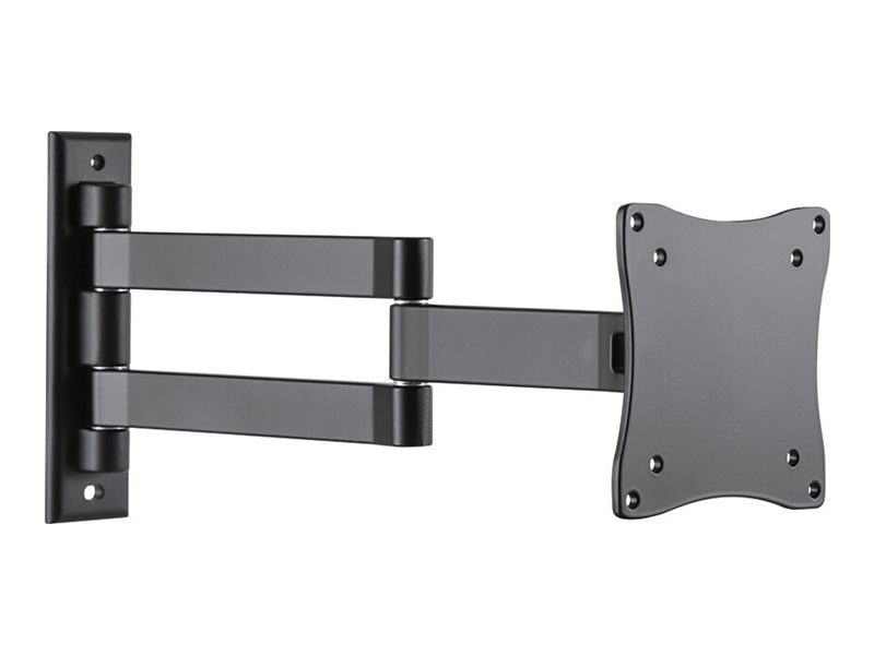NEOMOUNTS W830Black Wall Mount 25,4-60,96cm 10-27Zoll max 12kg VESA75/100 Abstand 5-37cm Schwenkbar Neigbar schwarz