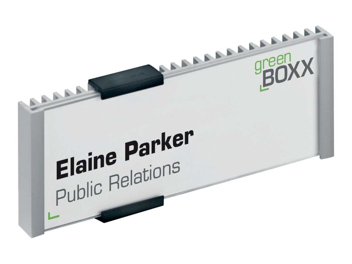 Durable INFO SIGN Türschild 149x52,5mm metallic silber