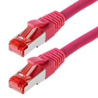 helos Patchkabel Cat 6 SFTP RJ45 magenta 30m AWG277 LSZH GHMT