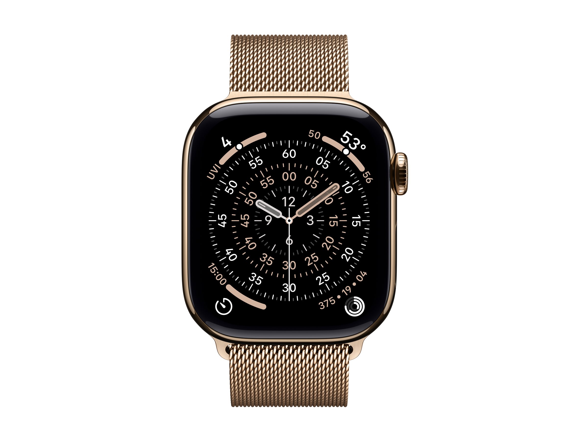 APPLE Watch Series 11 GPS + Cellular 42mm Gold Titanium Case with Gold Milanese Loop APPLE Watch Series 11 GPS + Cellular 42mm Gold Titanium Case with Gold Milanese Loop
