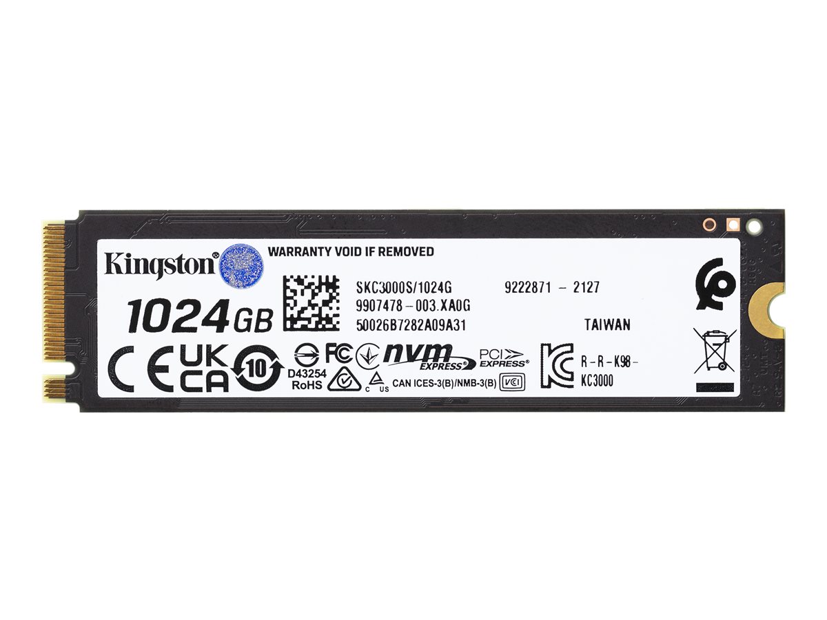 KINGSTON KC3000 1024GB PCIe 4.0 NVMe M.2 SSD