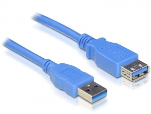 Delock Verlaengerungskabel USB 3.0 Typ-A Stecker > USB 3.0 Typ-A Buchse 1 m blau