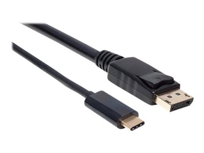 MANHATTAN USB Typ C auf DisplayPort- Kabel 2m Konvertiert das Alternate-Mode-Signal in ein DisplayPort 4K-Ausgangssignal schwarz