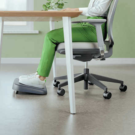 LEITZ FussstUetze Ergo grau Kunststoff