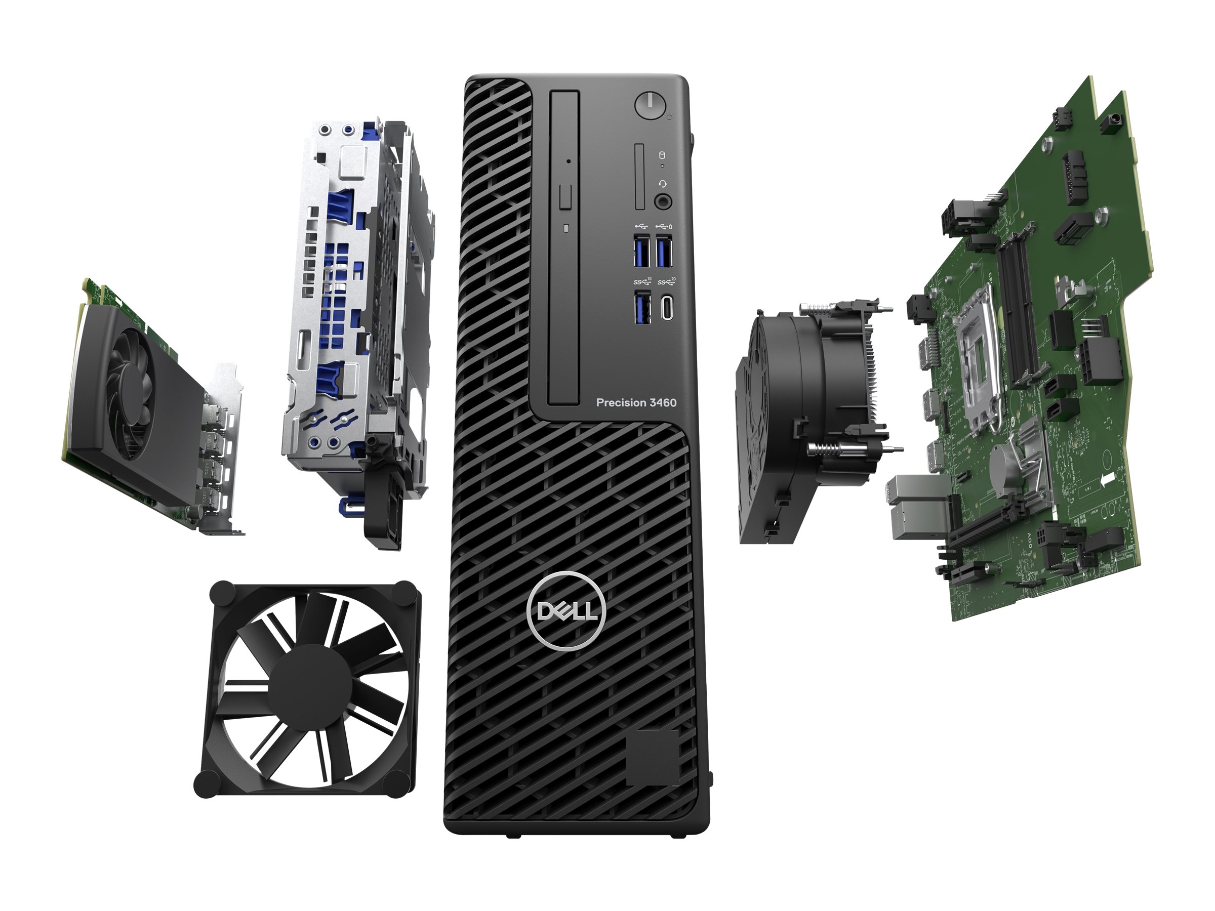 DELL Precision 3460 SFF i7-14700 16GB 512GB SSD Integrated Kb Mouse TPM 300W vPro W11P 3Y Basic Onsite