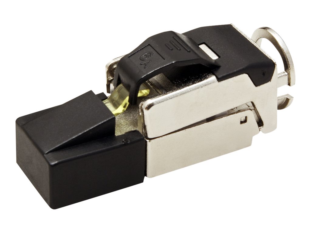 ROLINE feldkonfektionierbarer RJ45 Stecker Cat6A Class EA, STP, silberfarben