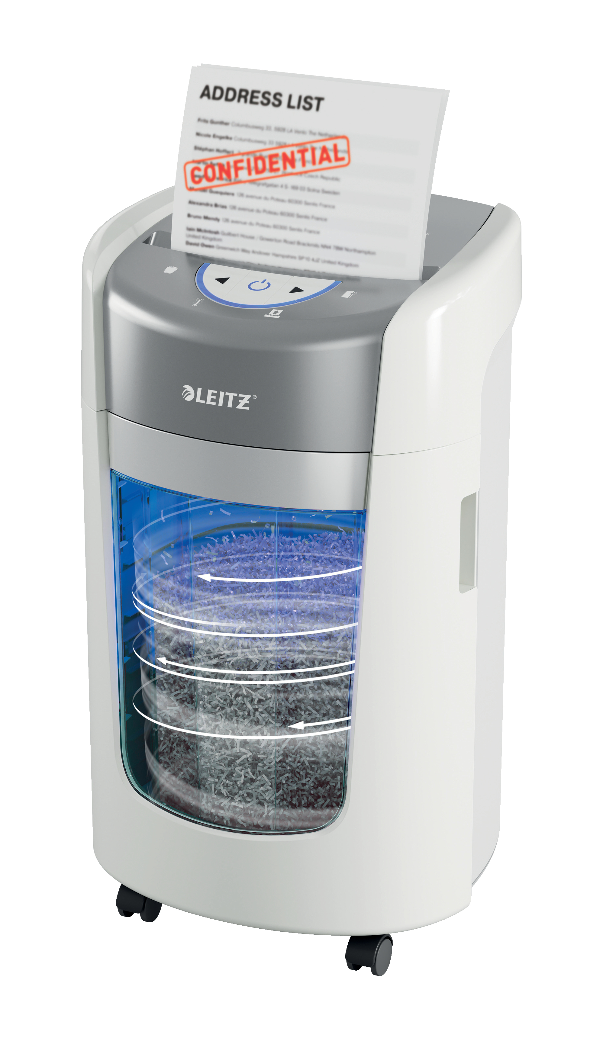 Esselte Leitz IQ OptiMax Home Office 225 Partikelschnitt P-5 bis 6 Blatt Weiß