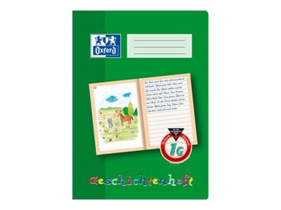 OXFORD Geschichtenheft Lineatur 1G blanko DIN A4 ohne Rand, 16 Blatt, 1 St