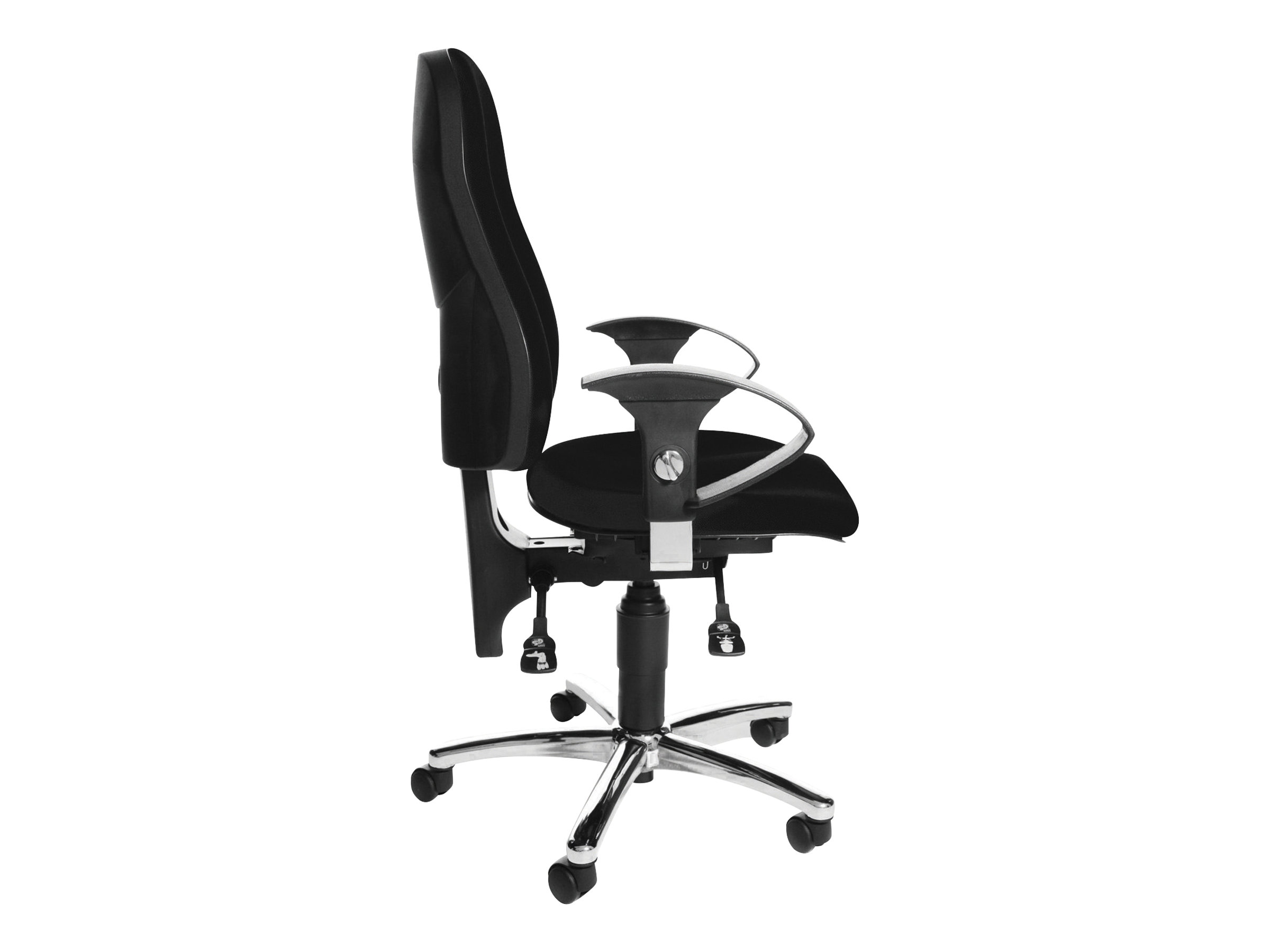 Topstar Buerostuhl Sitness® 10, SI59UG20 Stoff schwarz, Gestell chrom Topstar Buerostuhl Sitness® 10, SI59UG20 Stoff schwarz, Gestell chrom