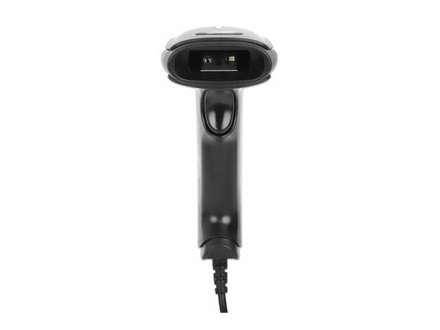 MANHATTAN 2D LED-Barcodescanner 320 mm Scanreichweite integriertes 1,4 m USB-A-Kabel 100 Scans/Sekunde 100K Lux Handscanner schwarz