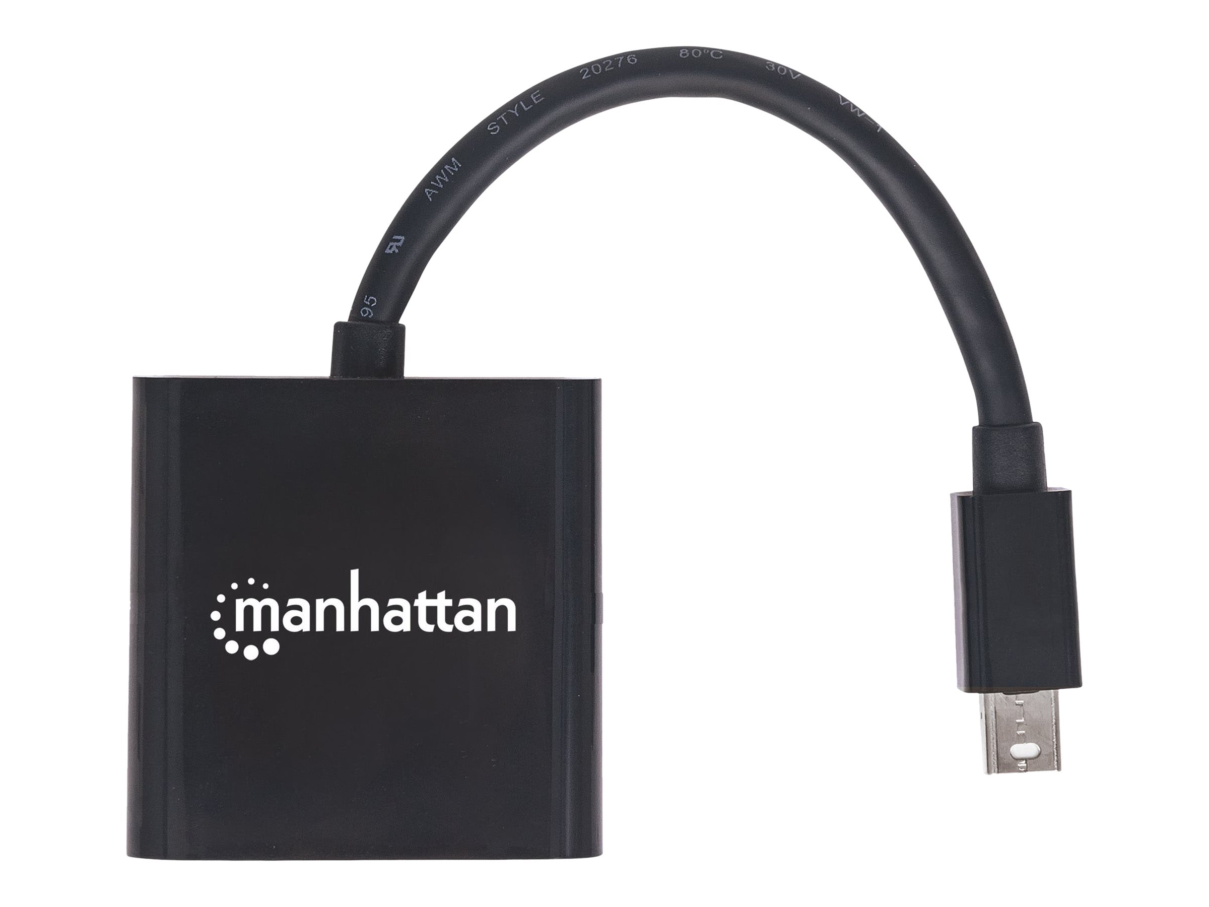 MANHATTAN Mini-DisplayPort auf HDMI aktiver Mini-DisplayPort-Stecker auf HDMI-Buchse 4K60Hz schwarz