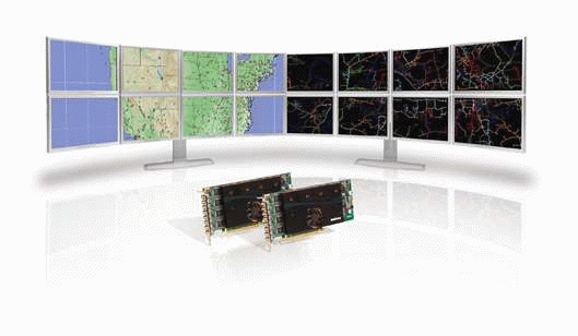 MATROX M9188 2048MB ATX PCIE x16 Octal 8xmini DisplayPort to DisplayPort cables 8xDisplayPort to DVI cables